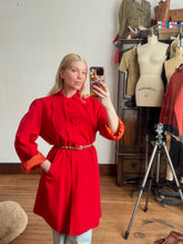 Load image into Gallery viewer, vintage 1940s red coat {L}