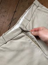 Load image into Gallery viewer, vintage 1960s cream cotton slacks pants