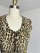 Load image into Gallery viewer, vintage 1950s leopard print vest top {s}