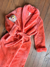 Load image into Gallery viewer, vintage 1960s fuzzy neon robe {L/XL}