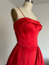 Load image into Gallery viewer, vintage 1950s bubble hem party dress {xs}