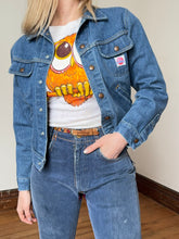 Load image into Gallery viewer, vintage 1970s GWG Scrubbies denim jacket
