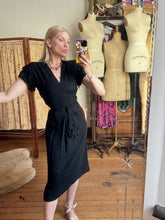 Load image into Gallery viewer, vintage 1940s novelty dress {xs}