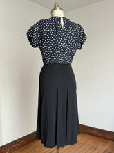 Load image into Gallery viewer, vintage 1940s polka dot rayon dress {m}