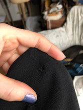 Load image into Gallery viewer, vintage 1940s black rayon dress {s}