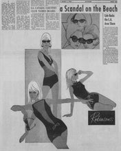 Load image into Gallery viewer, vintage 1960s Scandal Suit swimsuit {xs-s}