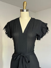 Load image into Gallery viewer, vintage 1940s novelty dress {xs}