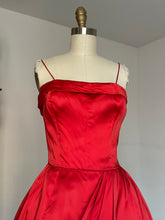 Load image into Gallery viewer, vintage 1950s bubble hem party dress {xs}