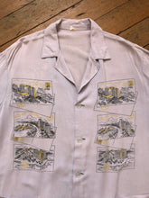 Load image into Gallery viewer, vintage 1950s rayon novelty shirt