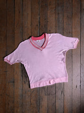 Load image into Gallery viewer, vintage 1950s pink knit top {m+}