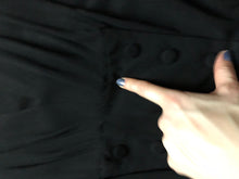 Load image into Gallery viewer, vintage 1940s black rayon dress {s}