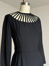 Load image into Gallery viewer, vintage 1960s cage neck dress {s}