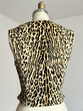Load image into Gallery viewer, vintage 1950s leopard print vest top {s}