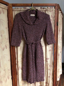 vintage 1950s knit sweater dress {xs-m}