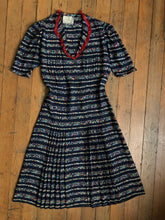 Load image into Gallery viewer, vintage 1930s novelty dancers dress {s}