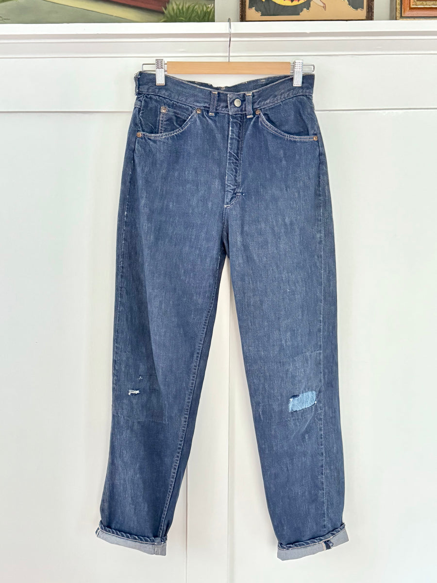 vintage 1950s 60s JC Penney Foremost half selvedge jeans 28.5