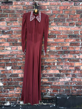 Load image into Gallery viewer, vintage 1930s beaded collar gown {m}