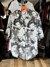 Load image into Gallery viewer, vintage 1990s old Hollywood starlet rayon shirt