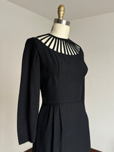 Load image into Gallery viewer, vintage 1960s cage neck dress {s}