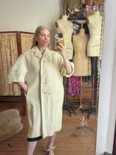 Load image into Gallery viewer, vintage 1950s 60s white coat {XL}