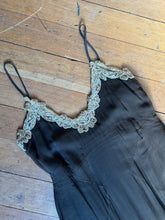Load image into Gallery viewer, vintage 1930s silk dress {xxs}