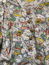 Load image into Gallery viewer, DRESS SALE // vintage 1940s novelty flower cart dress {L}