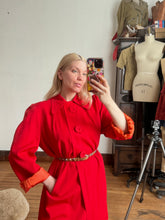 Load image into Gallery viewer, vintage 1940s red coat {L}