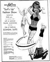 Load image into Gallery viewer, vintage 1960s Scandal Suit swimsuit {xs-s}