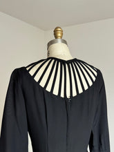 Load image into Gallery viewer, vintage 1960s cage neck dress {s}