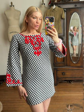 Load image into Gallery viewer, vintage 1960s checkered dress {s}