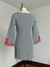 Load image into Gallery viewer, vintage 1960s checkered dress {s}