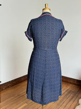 Load image into Gallery viewer, vintage 1940s 50s polka dot dress {XL}