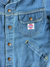 Load image into Gallery viewer, vintage 1970s GWG Scrubbies denim jacket