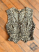 Load image into Gallery viewer, vintage 1950s leopard print vest top {s}