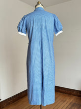 Load image into Gallery viewer, vintage 1930s blue gingham dress {XL}