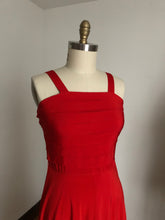 Load image into Gallery viewer, vintage 1940s red gown set {m}