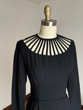 Load image into Gallery viewer, vintage 1960s cage neck dress {s}