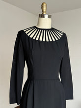 Load image into Gallery viewer, vintage 1960s cage neck dress {s}