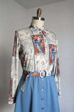 Load image into Gallery viewer, vintage 1970s novelty dress {L/XL}