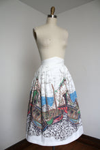 Load image into Gallery viewer, vintage 1950s novelty beached boats skirt {xxs}