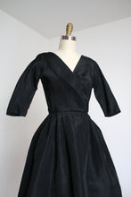 Load image into Gallery viewer, vintage 1950s silk party dress {xxs}