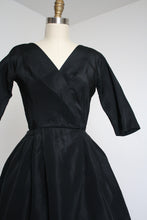 Load image into Gallery viewer, vintage 1950s silk party dress {xxs}
