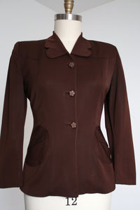 vintage 1940s brown jacket {m}