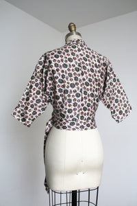 vintage 1950s wrap blouse {s}