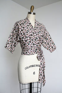 vintage 1950s wrap blouse {s}