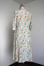 Load image into Gallery viewer, DRESS SALE // vintage 1940s novelty flower cart dress {L}