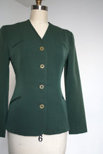 Load image into Gallery viewer, vintage 1940s collarless jacket {s}