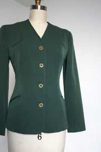vintage 1940s collarless jacket {s}