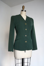 Load image into Gallery viewer, vintage 1940s collarless jacket {s}