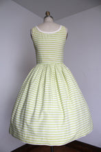 Load image into Gallery viewer, vintage 1950s striped dress {xs}